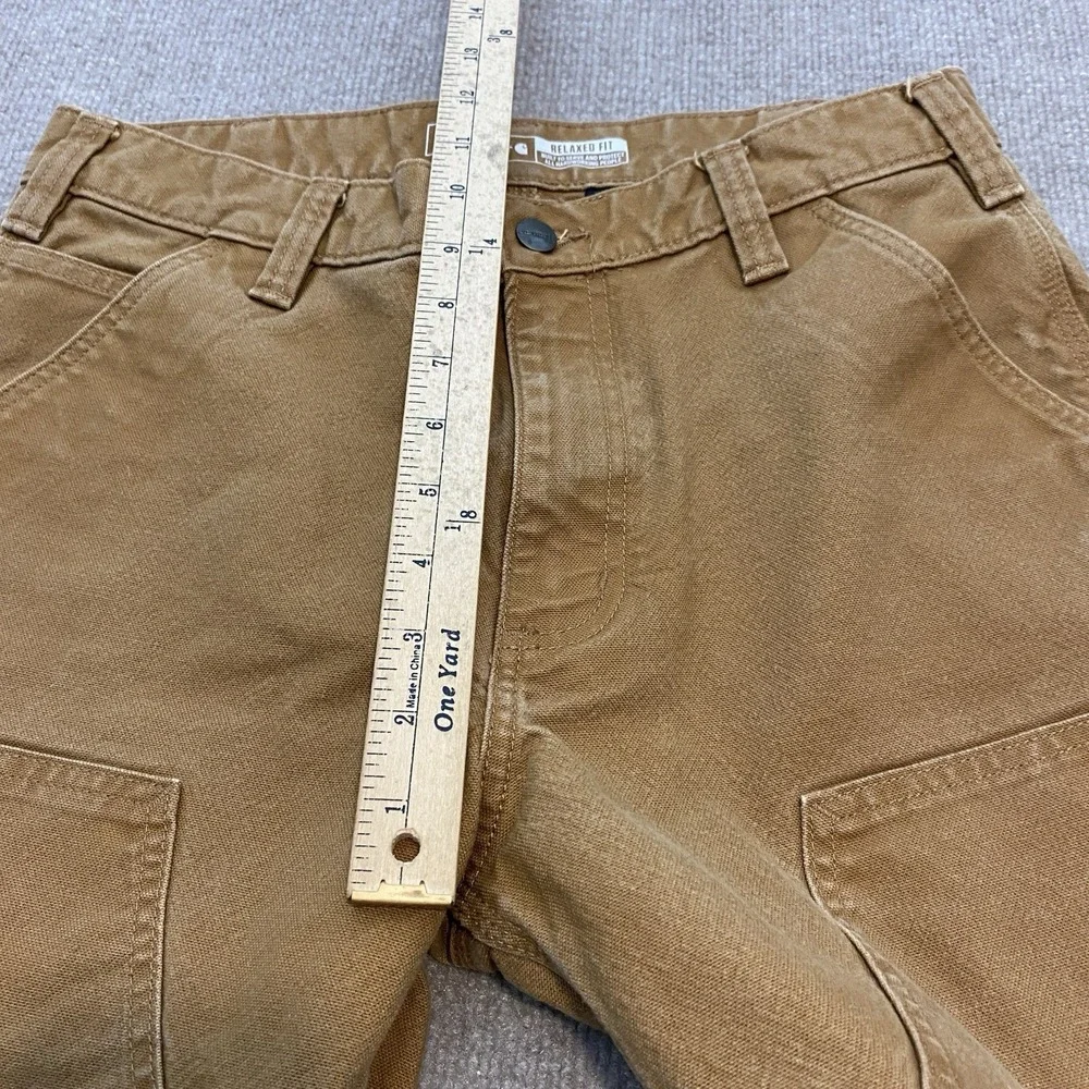 Carhartt Double Knee Pants Mens 33 Fits 32x32 Relaxed Faded Grunge Distressed - Picture 8 of 12